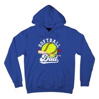 Softball Dad Proud Dad Of A Softball Player Father Gift Hoodie