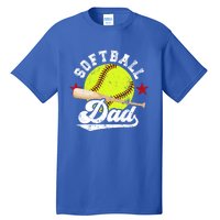 Softball Dad Proud Dad Of A Softball Player Father Gift Tall T-Shirt