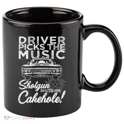 Supernatural Driver Picks Music 11oz C Handle Ceramic Mug