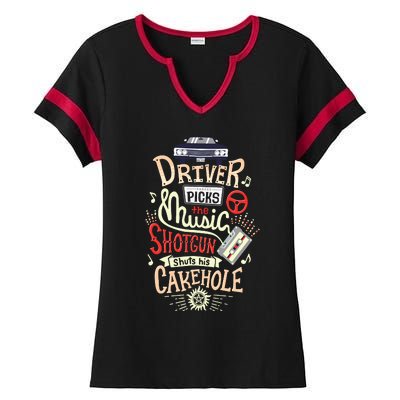 Supernatural Driver Picks The Music Ladies Halftime Notch Neck Tee