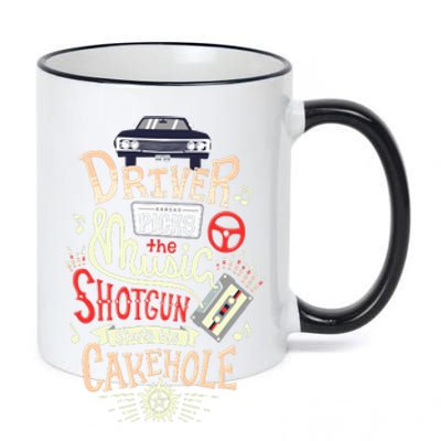 Supernatural Driver Picks The Music 11oz Black Color Changing Mug