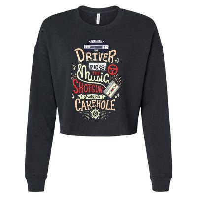 Supernatural Driver Picks The Music Cropped Pullover Crew