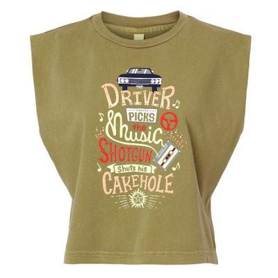 Supernatural Driver Picks The Music Garment-Dyed Women's Muscle Tee