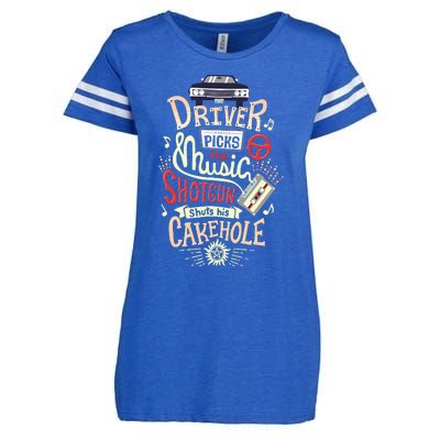 Supernatural Driver Picks The Music Enza Ladies Jersey Football T-Shirt