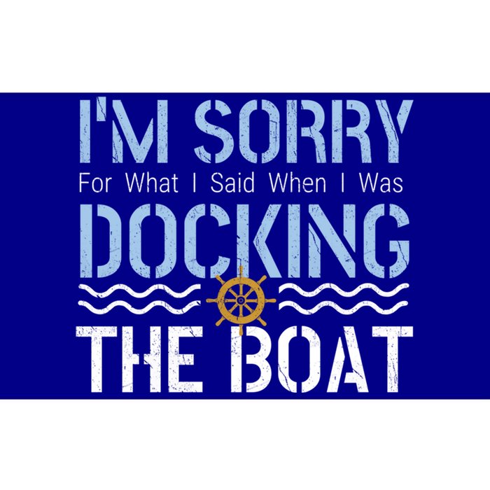 Sorry Docking Pontoon Captain Boat Pontooning Boating Gift Bumper Sticker