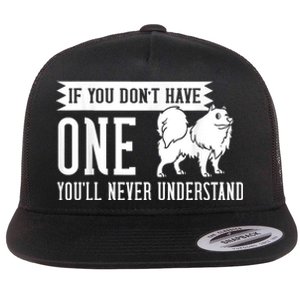 Samoyed Dog Puppies Owner Lover Flat Bill Trucker Hat