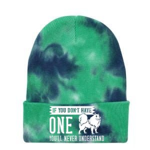 Samoyed Dog Puppies Owner Lover Tie Dye 12in Knit Beanie