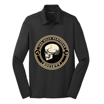 Skull Dead Pancreas Society Type One Diabetes Awareness Silk Touch Performance Long Sleeve Polo