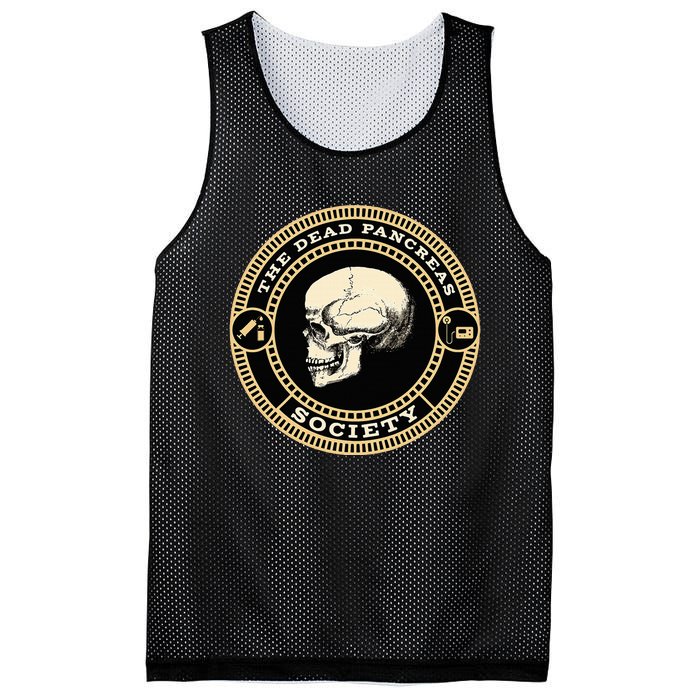 Skull Dead Pancreas Society Type One Diabetes Awareness Mesh Reversible Basketball Jersey Tank