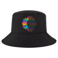 Sunflower Dear Person Behind Me The World Is A Better Place Cool Comfort Performance Bucket Hat