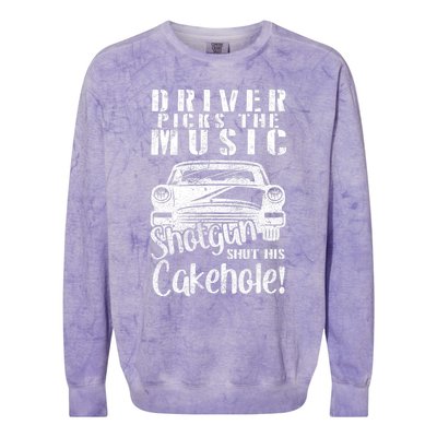 Supernatural Driver Picks Music Vintage Retro Colorblast Crewneck Sweatshirt