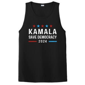 Save Democracy President Kamala Harris For President 2024 Gift PosiCharge Competitor Tank