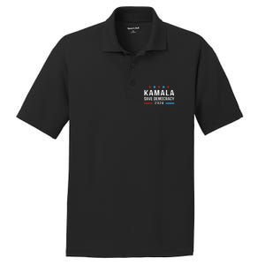 Save Democracy President Kamala Harris For President 2024 Gift PosiCharge RacerMesh Polo