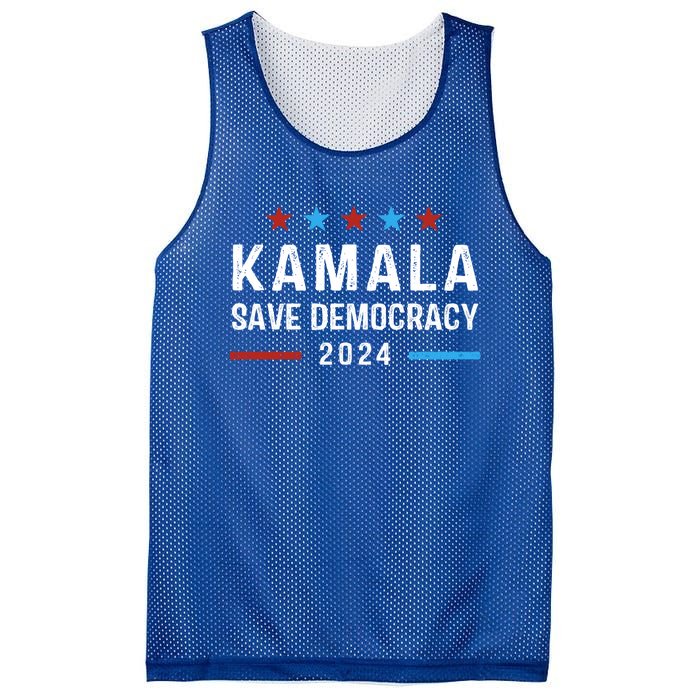 Save Democracy President Kamala Harris For President 2024 Gift Mesh Reversible Basketball Jersey Tank