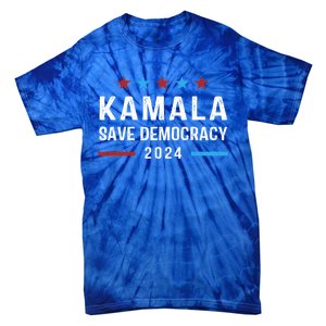 Save Democracy President Kamala Harris For President 2024 Gift Tie-Dye T-Shirt