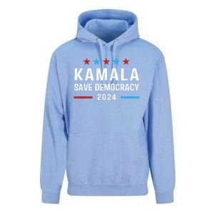 Save Democracy President Kamala Harris For President 2024 Gift Unisex Surf Hoodie