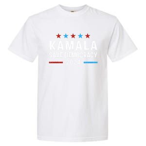 Save Democracy President Kamala Harris For President 2024 Gift Garment-Dyed Heavyweight T-Shirt