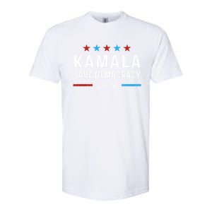 Save Democracy President Kamala Harris For President 2024 Gift Softstyle CVC T-Shirt