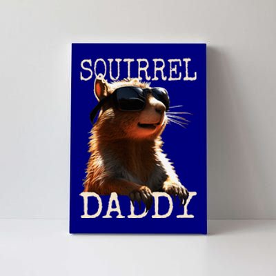 Squirrel Daddy Papa Dad FatherS Day Squirrel Father Canvas