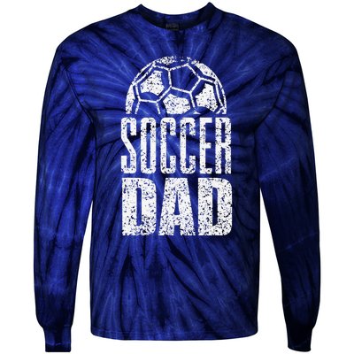 Soccer Dad Player Daddy Father Day Daddy Gift Funny Tie-Dye Long Sleeve Shirt