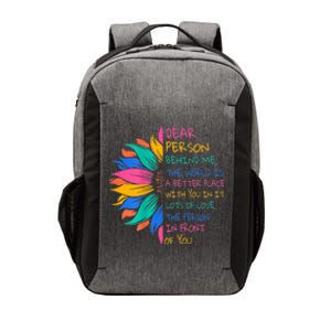 Sunflower Dear Person Behind Me The World Is A Better Place Vector Backpack