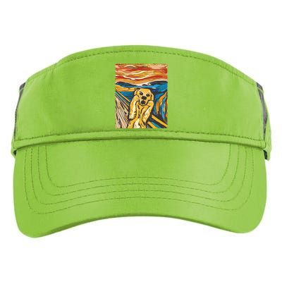 Scream Dog Painting Adult Drive Performance Visor