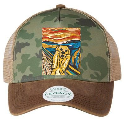 Scream Dog Painting Legacy Tie Dye Trucker Hat