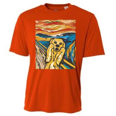 Scream Dog Painting Cooling Performance Crew T-Shirt