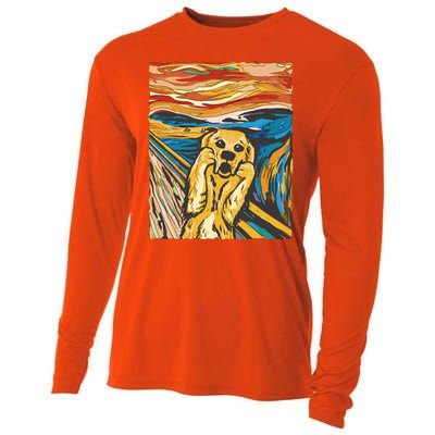 Scream Dog Painting Cooling Performance Long Sleeve Crew