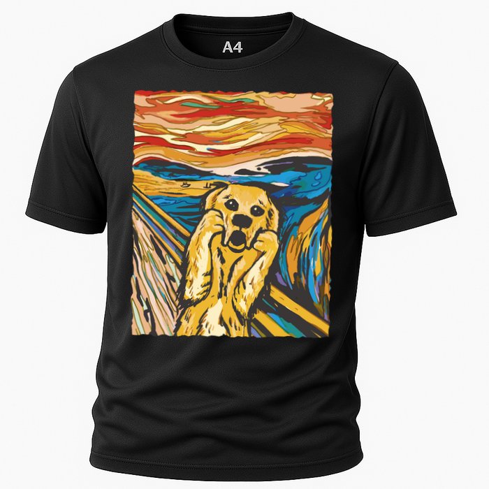 Scream Dog Painting Cooling Performance Crew T-Shirt