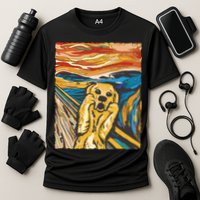 Scream Dog Painting Cooling Performance Crew T-Shirt
