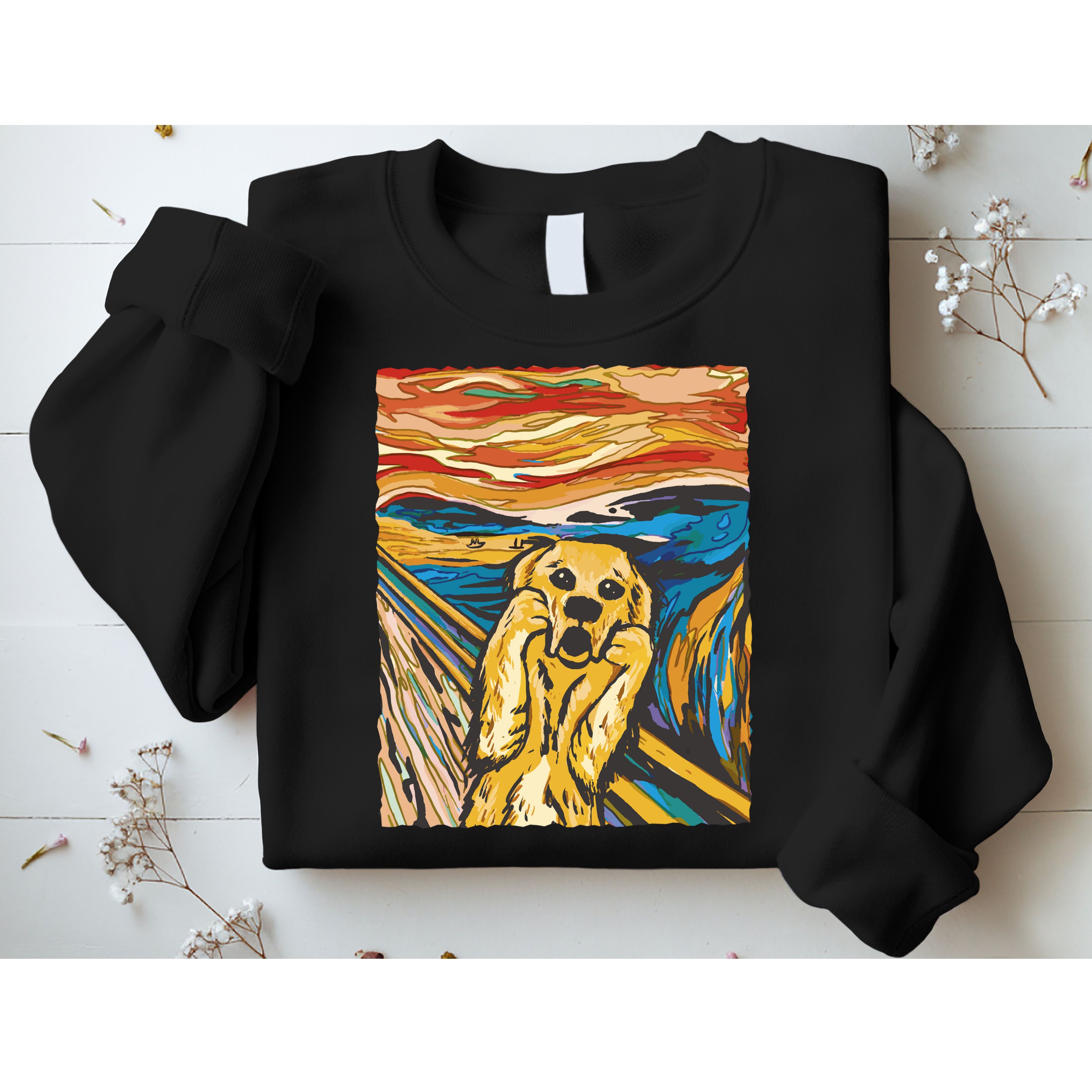 Scream Dog Painting Sweatshirt