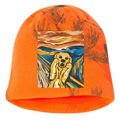 Scream Dog Painting Kati - Camo Knit Beanie