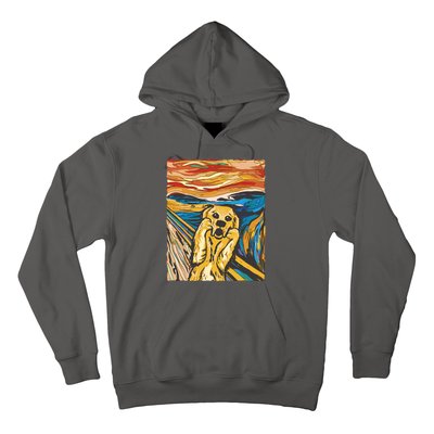 Scream Dog Painting Hoodie