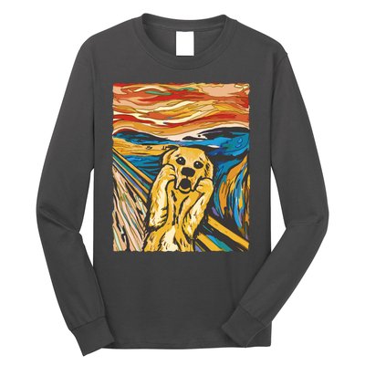 Scream Dog Painting Long Sleeve Shirt