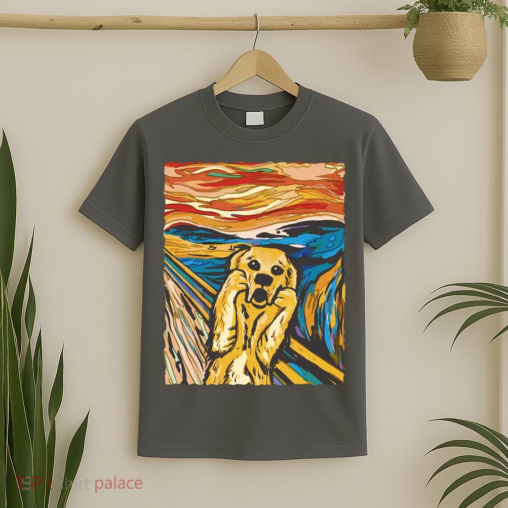 Scream Dog Painting T-Shirt