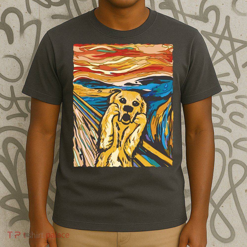 Scream Dog Painting T-Shirt