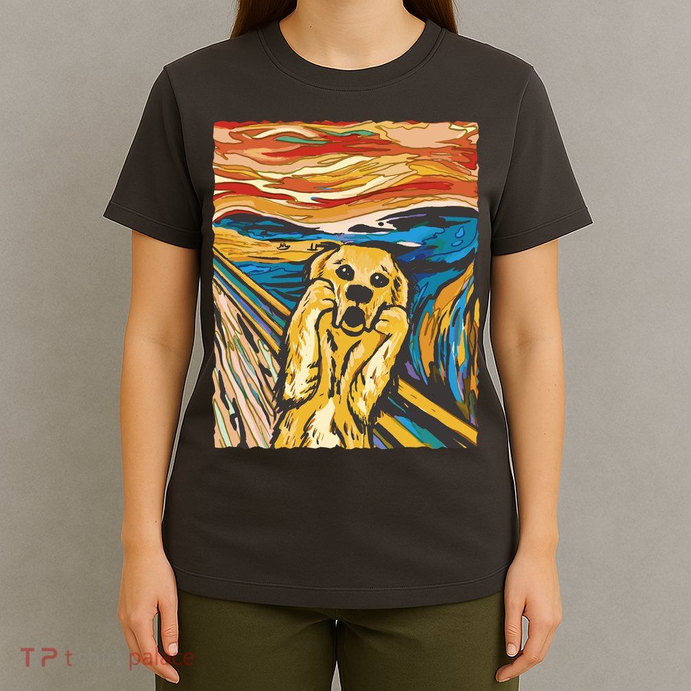 Scream Dog Painting T-Shirt