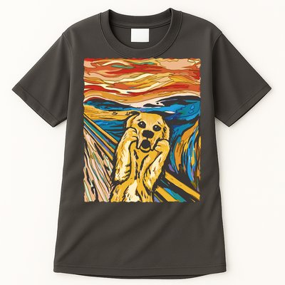 Scream Dog Painting Tall T-Shirt