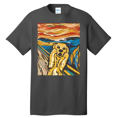 Scream Dog Painting Tall T-Shirt