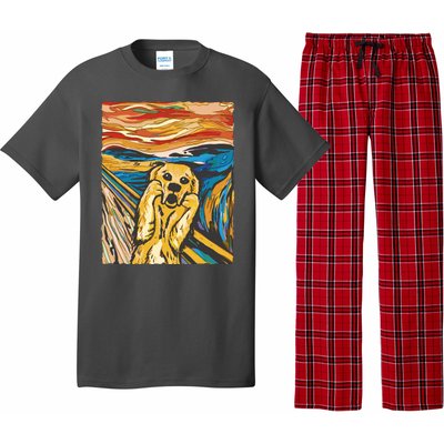 Scream Dog Painting Pajama Set