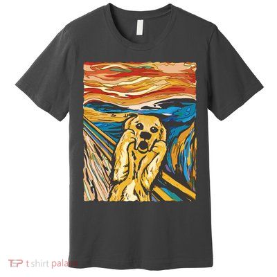 Scream Dog Painting Premium T-Shirt