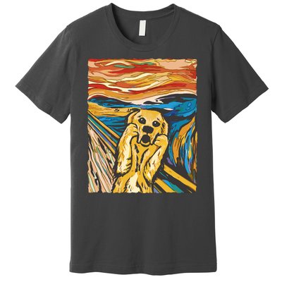 Scream Dog Painting Premium T-Shirt