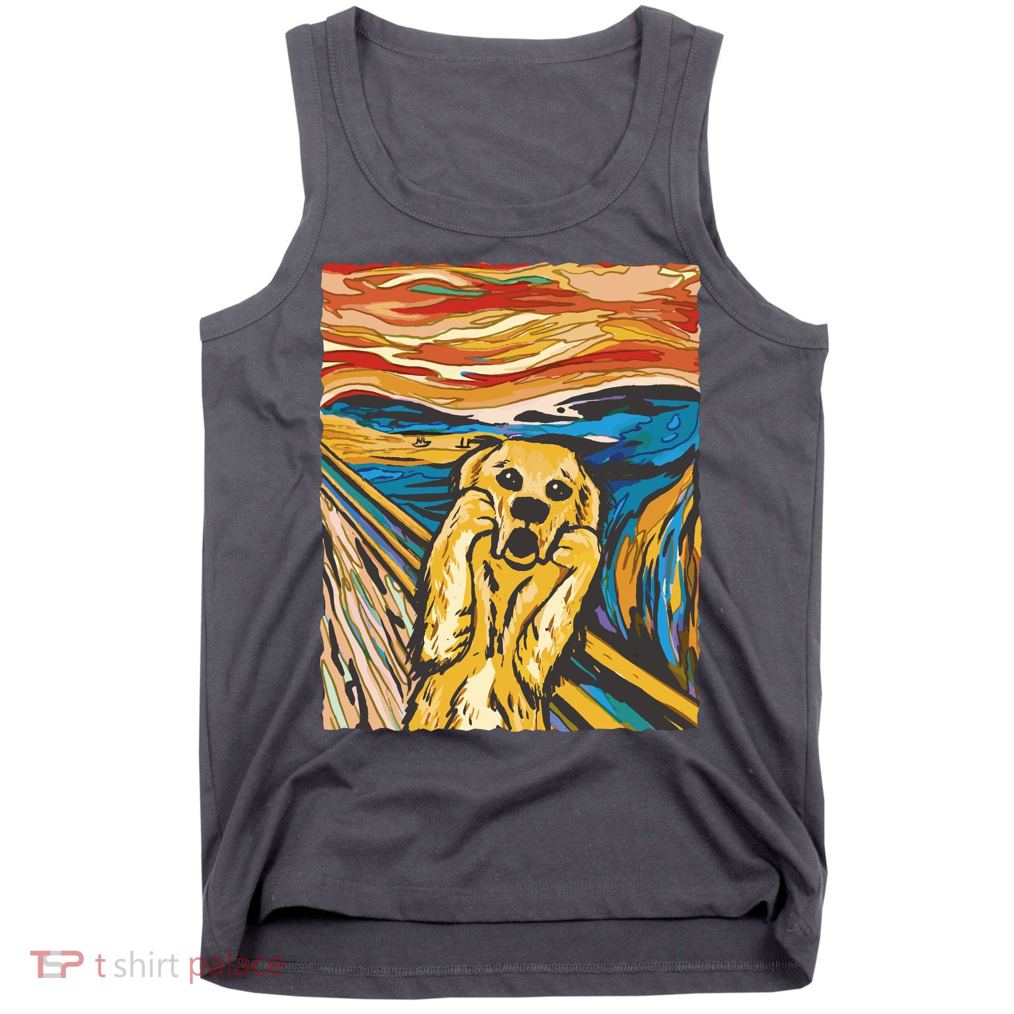Scream Dog Painting Tank Top