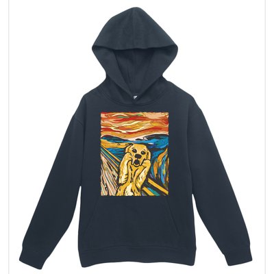 Scream Dog Painting Urban Pullover Hoodie