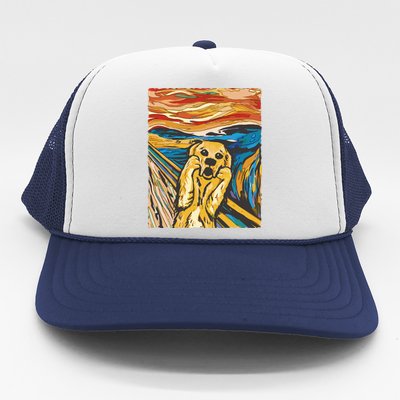 Scream Dog Painting Trucker Hat