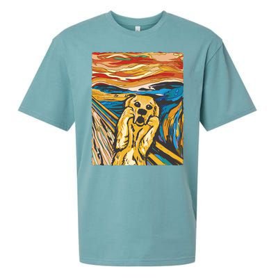 Scream Dog Painting Sueded Cloud Jersey T-Shirt