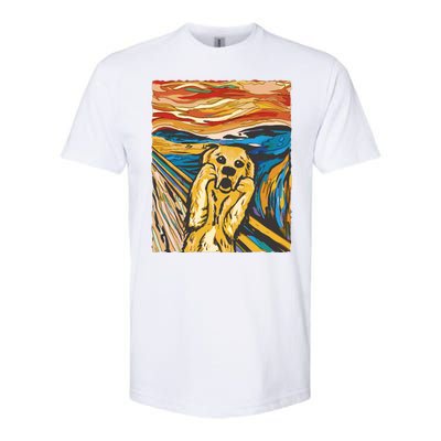 Scream Dog Painting Softstyle® CVC T-Shirt