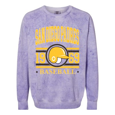 San Diego Padres Baseball Team Supporter Colorblast Crewneck Sweatshirt