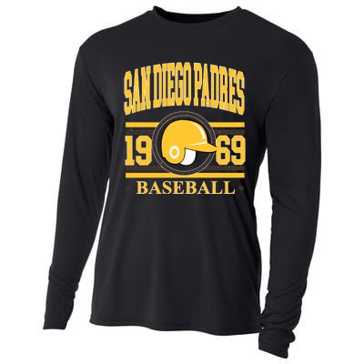 San Diego Padres Baseball Team Supporter Cooling Performance Long Sleeve Crew